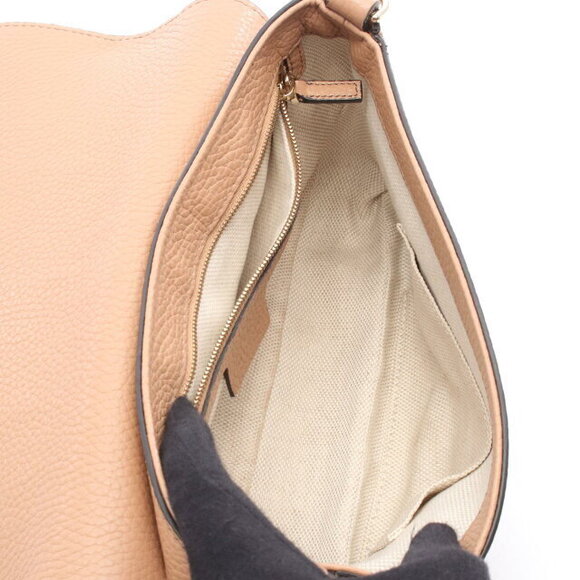 Gucci Soho Interlocking GG Shoulder Bag Leather Brown - Picture 3 of 5